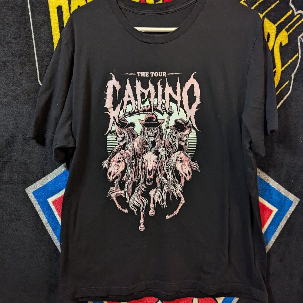 Camino The Tour Black T-Shirt.  In good condition, size XL.